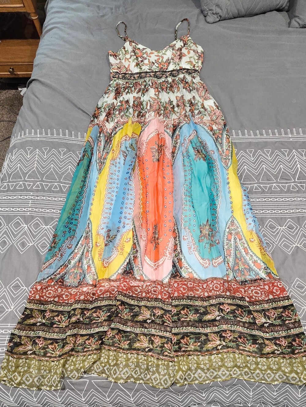 Anthropologie Virginia Flowy Maxi Dress Size 6